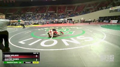 5A-106 lbs Cons. Round 1 - Hunter Danks, Mountain View vs Aiden Welsick, Centennial