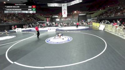 59 lbs Cons. Quarters - Lucas Petrosian, Mad Dawg Wrestling Club vs Arrow Ballon, Savage House Wrestling Club
