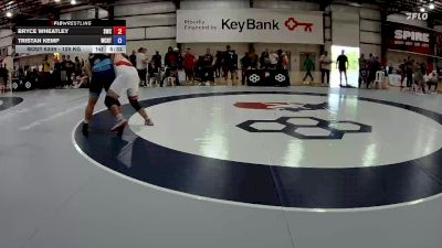 125 kg Cons. Round 4 - Bryce Wheatley, Southeastern Wrestling Club vs Tristan Kemp, West Coast Regional Training Center
