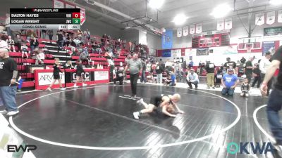 80 lbs Consolation - Dalton Hayes, Vinita Kids Wrestling vs Logan Wright, Jay Wrestling Club