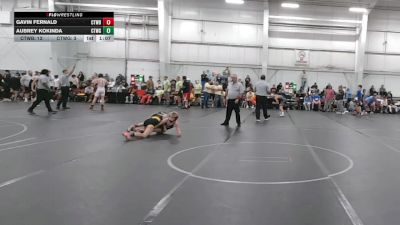 84 lbs Round 5 (8 Team) - Gavin Fernald, CTWHALE Blue vs Aubrey Kokinda, CTWHALE Green