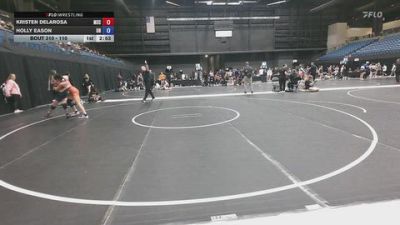 110 lbs Semifinal - Kristen DeLarosa, Murray State vs Holly Eason, Unattached