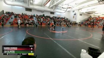 84 lbs Semifinal - Raiden Moreno, Worland Middle School vs Tevyn Bates, Cody Middle School