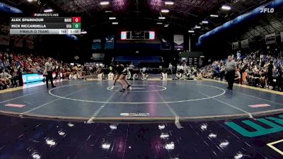 138 lbs Finals (2 Team) - Alex Spainhour, Mount Airy High School vs Rick Riccardella, Uwharrie Charter Academy