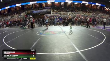 1A 150 lbs Quarterfinal - Aiden Hutchins, Zephyrhills Christian vs Luis Bellon, Somerset