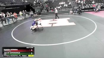 153 lbs Cons. Round 2 - Oscar Samanamud, Lehi vs Ramon Herrera, Copper Hills