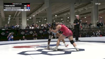 Senior Women Freestyle FS - 62 lbs Champ. Round 2 - Paige Kalish, Florida vs Adaugo Nwachukwu, Army (WCAP)