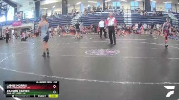 90 lbs Semifinal - Carson Carter, Club Not Listed vs James Morris, Backyard Brawlers