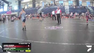 90 lbs Semifinal - Carson Carter, Club Not Listed vs James Morris, Backyard Brawlers