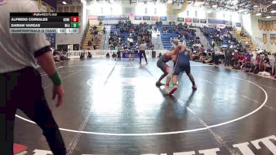 190 lbs Quarterfinals (8 Team) - Darian Vargas, Mater Lakes Academy vs Alfredo Corrales, Key West