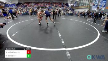 75 lbs Quarterfinal - Wesley McCracken, Lions Wrestling Academy vs Nathan Savoie, American Killer Bees