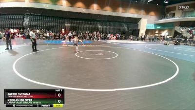 57-60 lbs Round 2 - Keegan Bilotta, Carson Valley Wildcats Wrestli vs Jacob Svitana, Truckee Wrestling Club