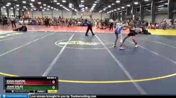 92 lbs Round 2 - Evan Marvin, Midwest Maniacs vs Juan Salas, Morris Fitness