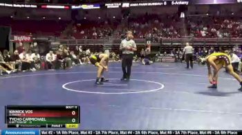 132 lbs 5th & 7th Place - Kinnick Vos, 5-Ankeny vs Tycho Carmichael, 6-Bettendorf