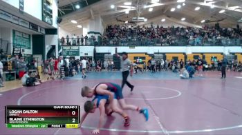 95 lbs Champ. Round 2 - Logan Dalton, Emmett vs Blaine Ethington, New Plymouth