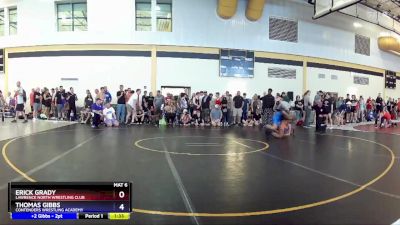 150 lbs Quarterfinal - Erick Grady, Lawrence North Wrestling Club vs Thomas Gibbs, Contenders Wrestling Academy