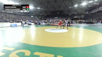 Boys 1A 190 lbs Champ. Round 2 - Mason Darvell, Castle Rock vs Donavyn Kalakosky, Elma