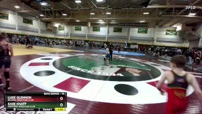 75 lbs Cons. Round 4 - Luke Glennon, Billings Wrestling Club vs Kase Knaff, Shepherd Wrestling Club