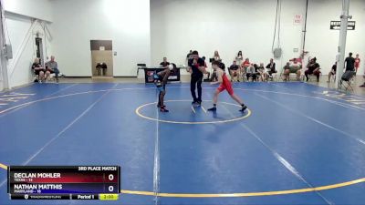 102 lbs Placement Matches (8 Team) - Declan Mohler, Texas vs Nathan Matthis, Maryland