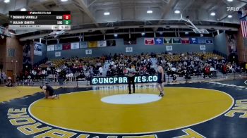 157 lbs Champ. Round 1 - Julian Smith, Lincoln Memorial vs Dennis Virelli, Newberry