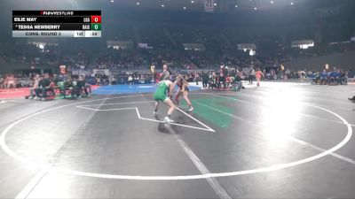 4A/3A/2A/1A Girls 100 Cons. Round 3 - Tessa Newberry, Rainier Girls vs Eilie May, La Grande Girls