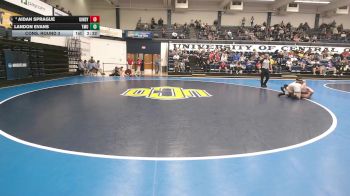 133 lbs Cons. Round 3 - Aidan Sprague, Indianapolis vs Landon Evans, Thomas More