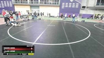 130-135 lbs Round 1 - Caleb Lavine, LA vs Mason Aiken, ID