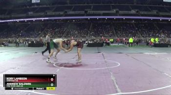 D4-215 lbs 5th Place Match - Kory Lambson, Sandusky HS vs Andrew Baldwin, Pine River Area HS