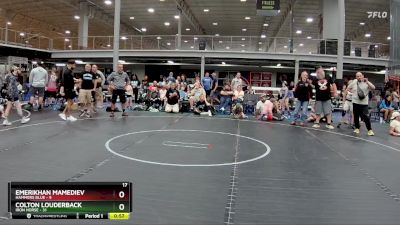 84 lbs Semis (4 Team) - Colton Louderback, Iron Horse vs Emerikhan Mamediev, Hammers Blue