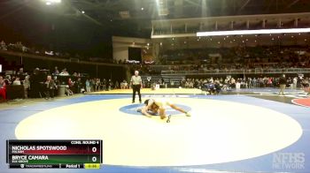 132 lbs Cons. Round 4 - Bryce Camara, Elk Grove vs Nicholas Spotswood, Folsom