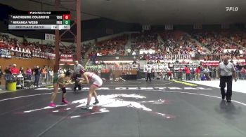 145 lbs 3rd Place Match - Miranda Webb, Pratt HS vs Mackenzie Colgrove, Tonganoxie Hs