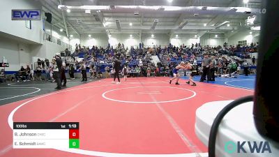 100 lbs Round Of 16 - Boede Johnson, Checotah Matcats vs Elliott Schmidt, Broken Arrow Wrestling Club