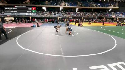 5A 132 lbs Cons. Semi - Rylan Jones, Canyon Randall vs Enrique Uribe, Frisco Centennial