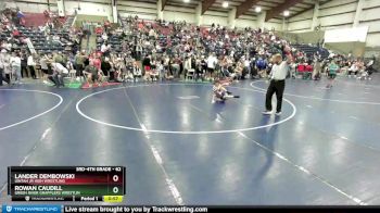 62 lbs Cons. Round 1 - Rowan Caudill, Green River Grapplers Wrestlin vs Lander Dembowski, Uintah Jr High Wrestling