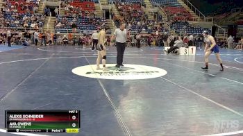 118 lbs Placement Matches - Alexis Schneider, E4-Napoleon G-S vs Ava Owens, E3-Fargo