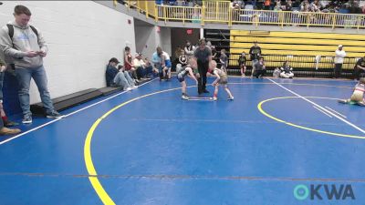 43 lbs Round Of 16 - Jensen Caughlin, Cleveland Takedown vs Wyatt Sandlian, CYWC
