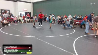 80 lbs Cons. Round 1 - Jordan Tillman, Dixie vs Greyson Stengel, Silver Fox Wrestling Club