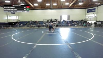 285 lbs Cons. Round 2 - Cole Steketee, Menlo NCAA vs Giovanni Navarro, Menlo NCWA