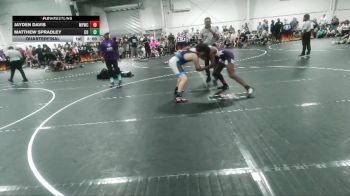 175 lbs Quarterfinal - Matthew Spradley, Camden Outsiders vs Jayden Davis, MBCRD Youth Wrestling Club