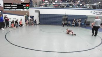 43 lbs Champ. Round 2 - Cutter Lammers, Kimberly Bulldog Wrestling Club vs Garrett Larson, Homedale Wrestling Club