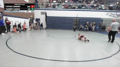 43 lbs Champ. Round 2 - Cutter Lammers, Kimberly Bulldog Wrestling Club vs Garrett Larson, Homedale Wrestling Club
