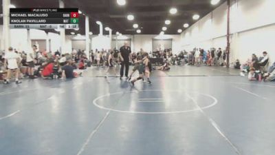 68 lbs Rr Rnd 2 - Michael Macaluso, Barn Brothers - BK8E vs Knolan Pavillard, Mat Warriors Red - BK8E