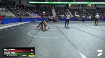 120 lbs Cons. Round 3 - Emily Torres, Newton vs Tyelor Rozell, Wichita Blue Knights