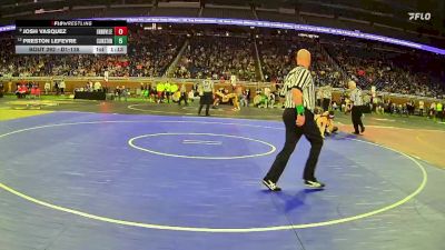 D1-138 lbs Semifinal - Josh Vasquez, Grandville HS vs Preston Lefevre, Clarkston HS