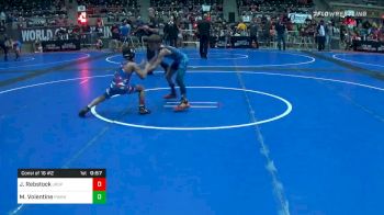 70 lbs Consolation - Jonas Rebstock, Jr. Spartans Wrestling vs Mandius Volentine, Power House WC