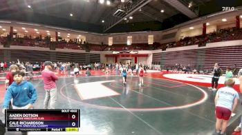 100 lbs Quarterfinal - Cale Richardson, Oklahoma Wrestling Academy vs Aaden Dotson, Claremore Wrestling Club