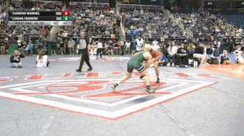 4A 132 lbs Cons. Round 1 - Logan Hudson, East Henderson High School vs Carson Manuel, Central Davidson High School