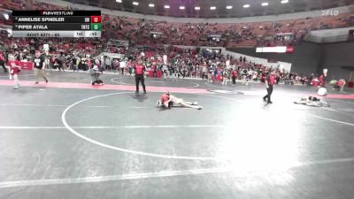 60 lbs Semifinal - Piper Ayala, Team Nazar Training Center vs Annelise Spindler, SC Wrestling