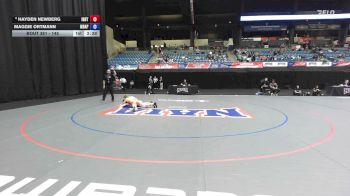 145 lbs 7th Place Match - Maggie Ortmann, Missouri Baptist vs Hayden Newberg, Indiana Tech