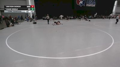 98 lbs Cons. Quarters - Greyson Giorgio, WWC Wrestling vs Chase Winkle, Best Trained Wrestling